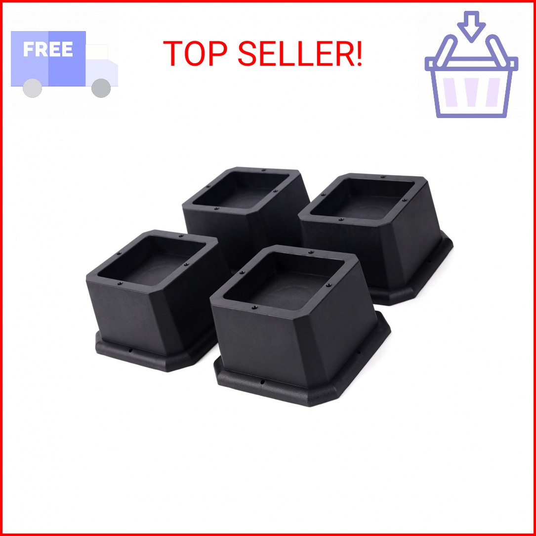 BTSD-home Furniture Risers 2 Inch Bed Risers Heavy Duty Adjustable Dorm Bed Lift