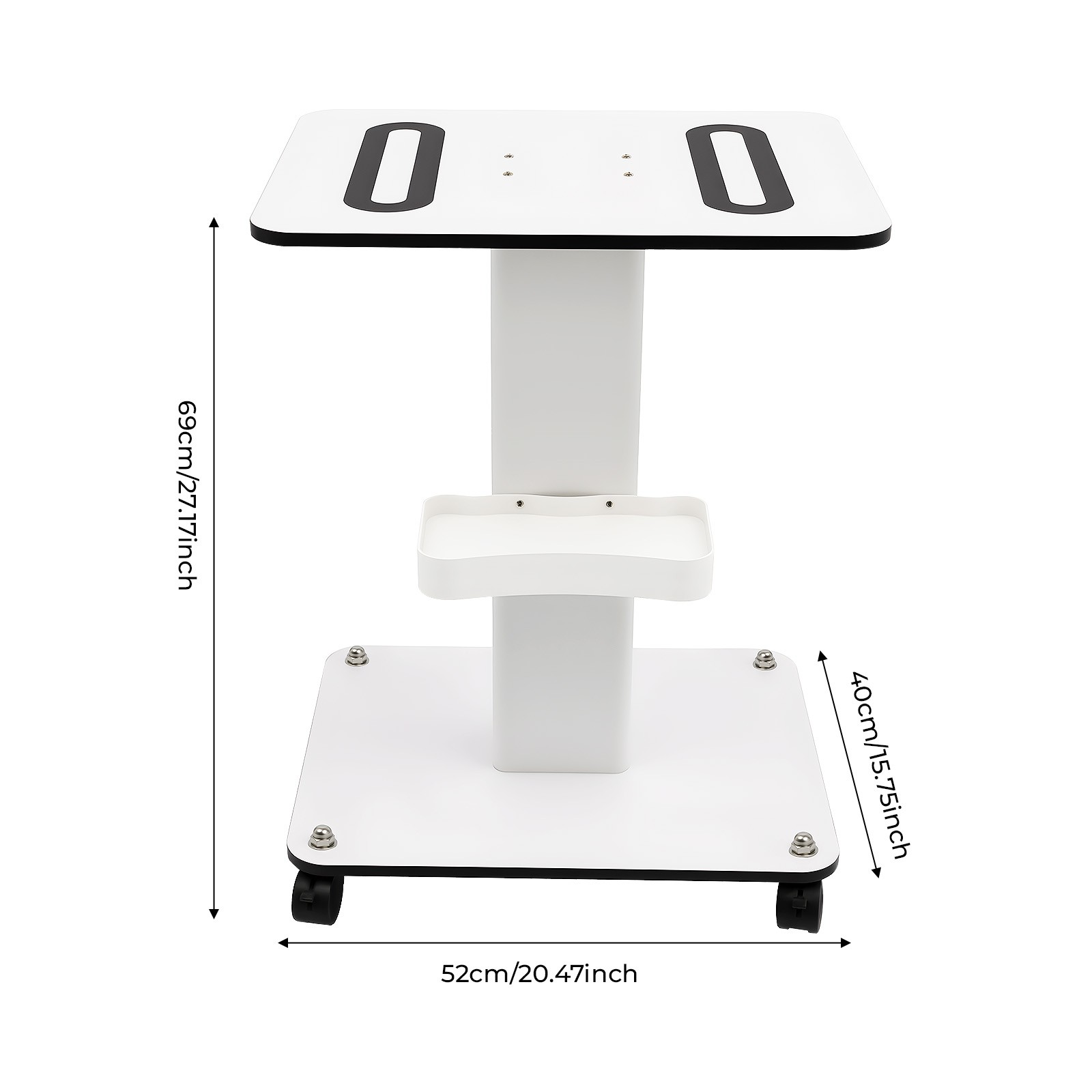Rolling Salon Trolley Cart - Spacious Beauty SPA Organizer with Wheels