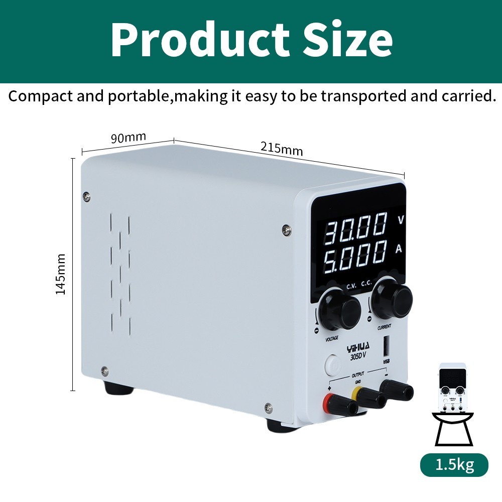 305D-V 180W DC 0-30V 5A Power Supply Variable Bench Switching