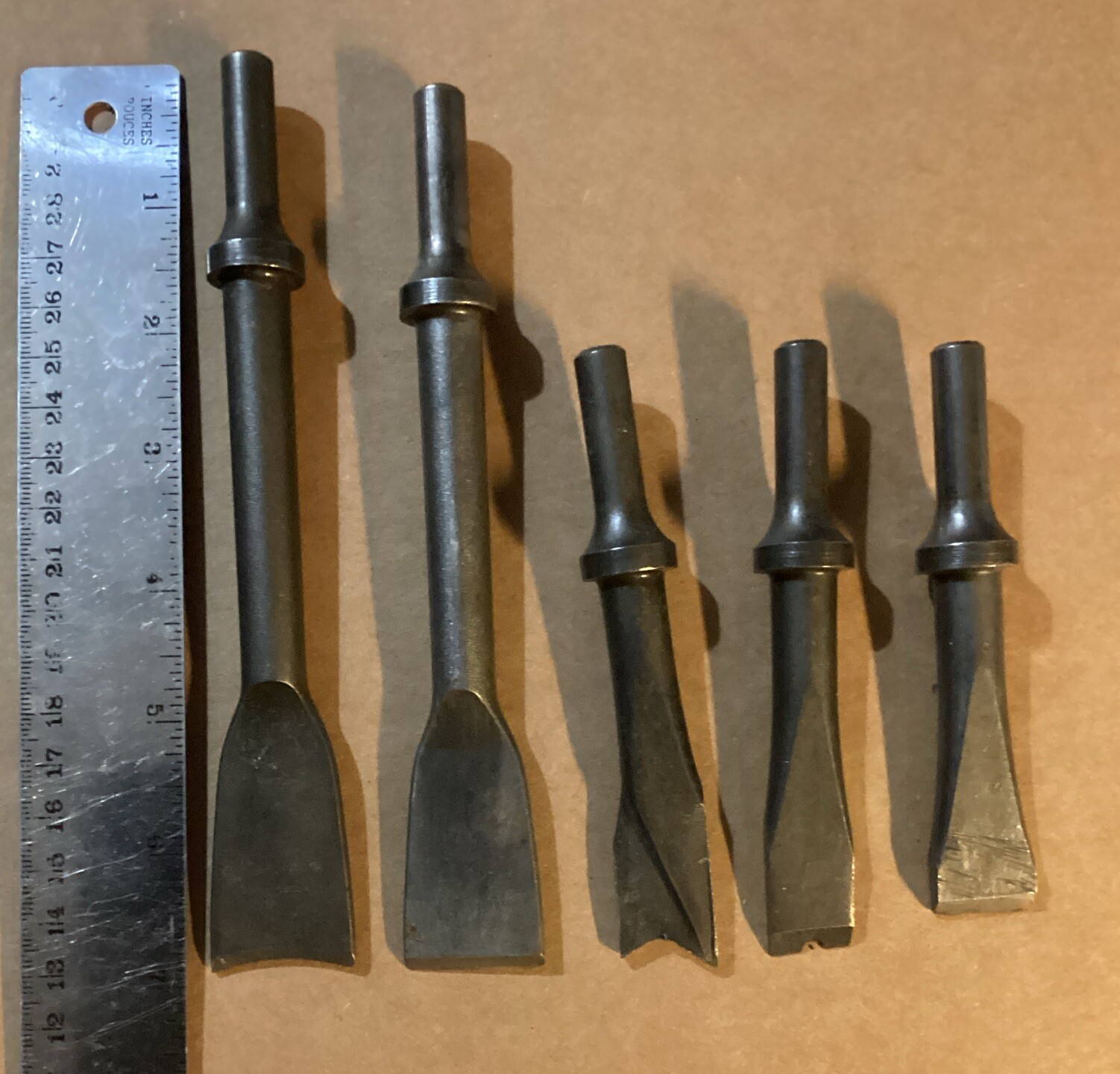 5 Piece Chisel Set For Rivet Gun