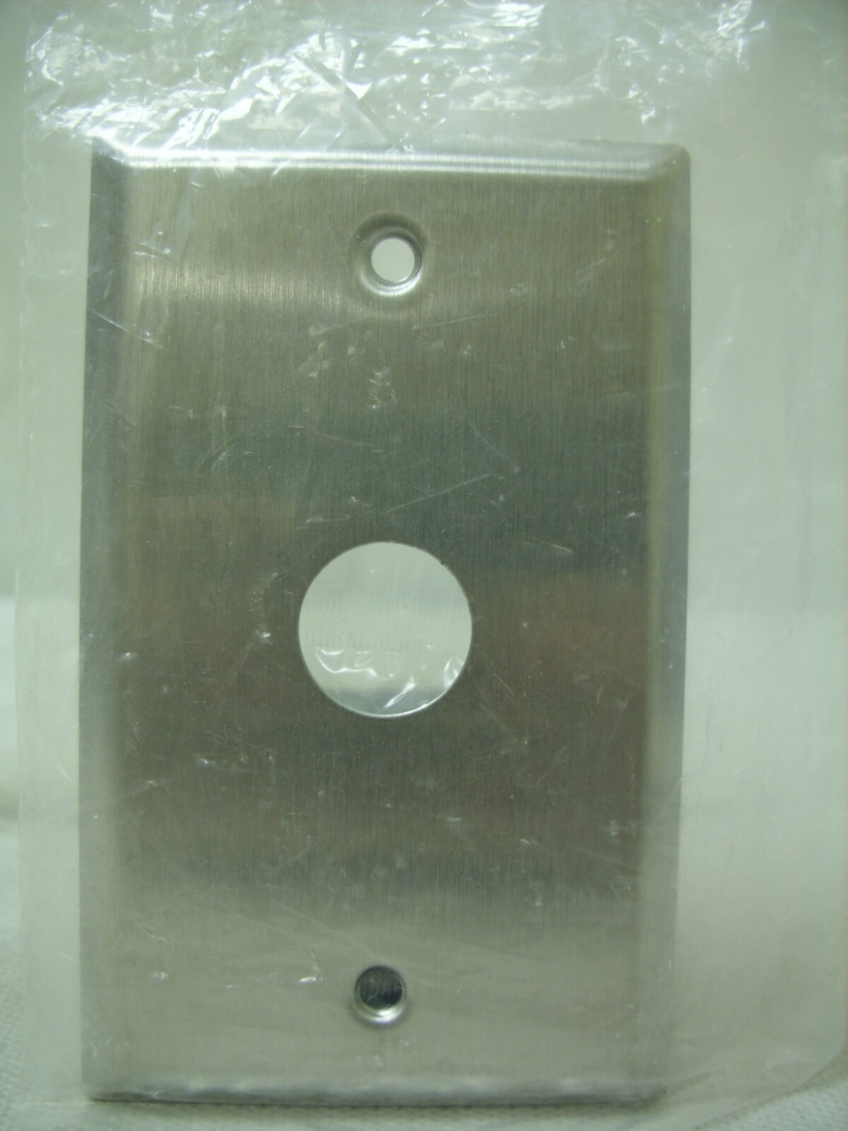 Alarm Controls RP-23 / SPN5837 Faceplate 1 Gang Satin Stainless Steel - Sealed