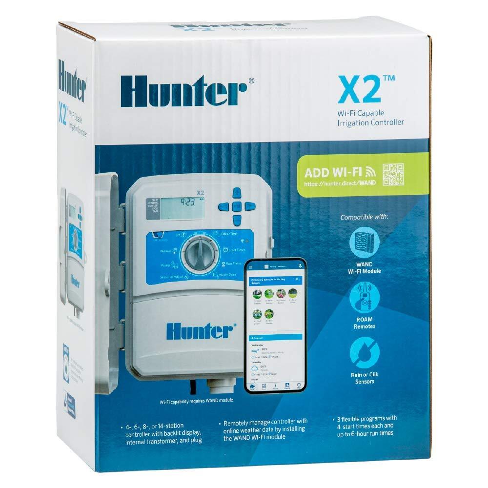 Hunter Hydrawise X2-800 Outdoor Irrigation Controller (8 Station) WiFi Capable