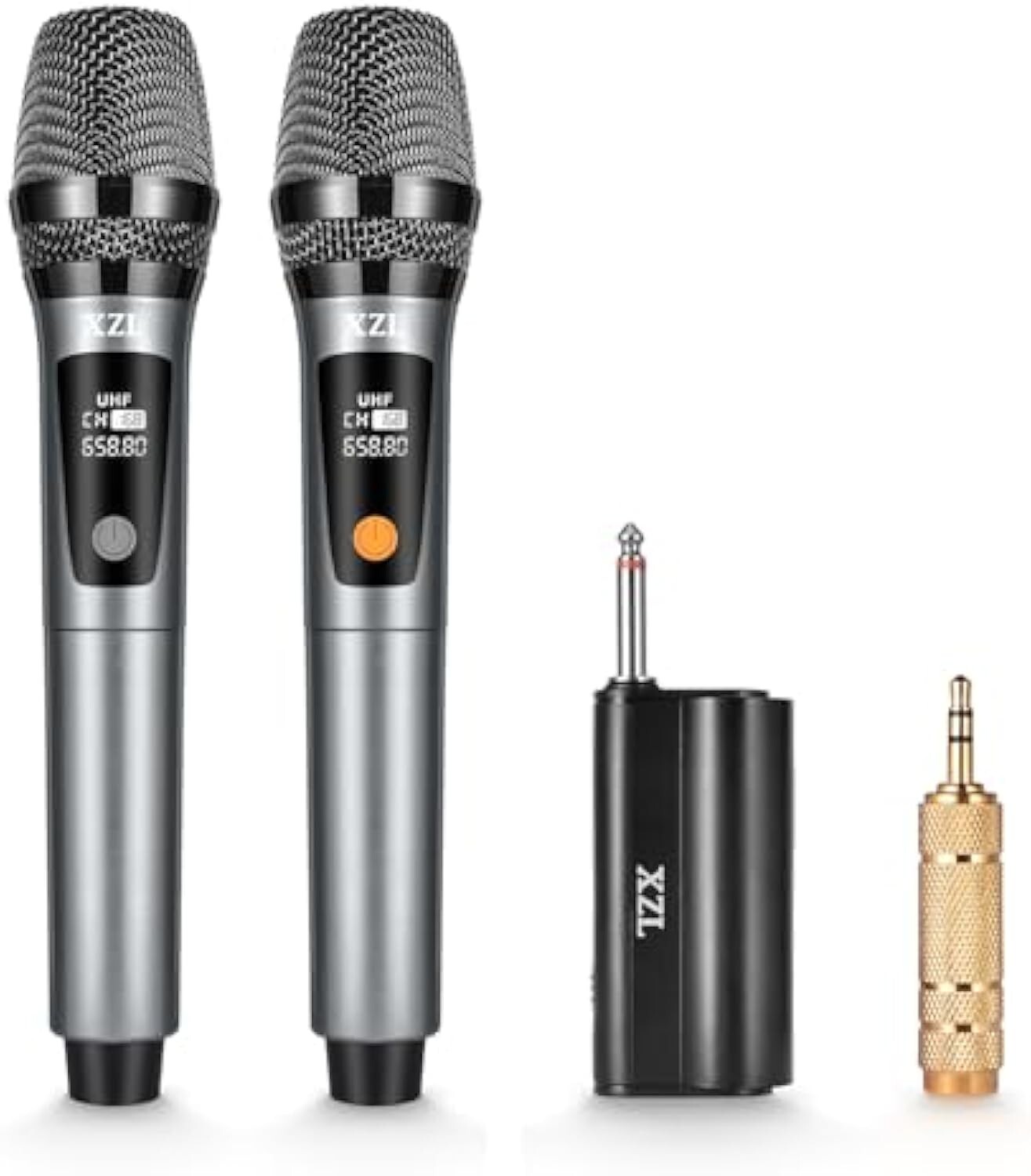 Rechargeable Dual Wireless Cordless Microphones
