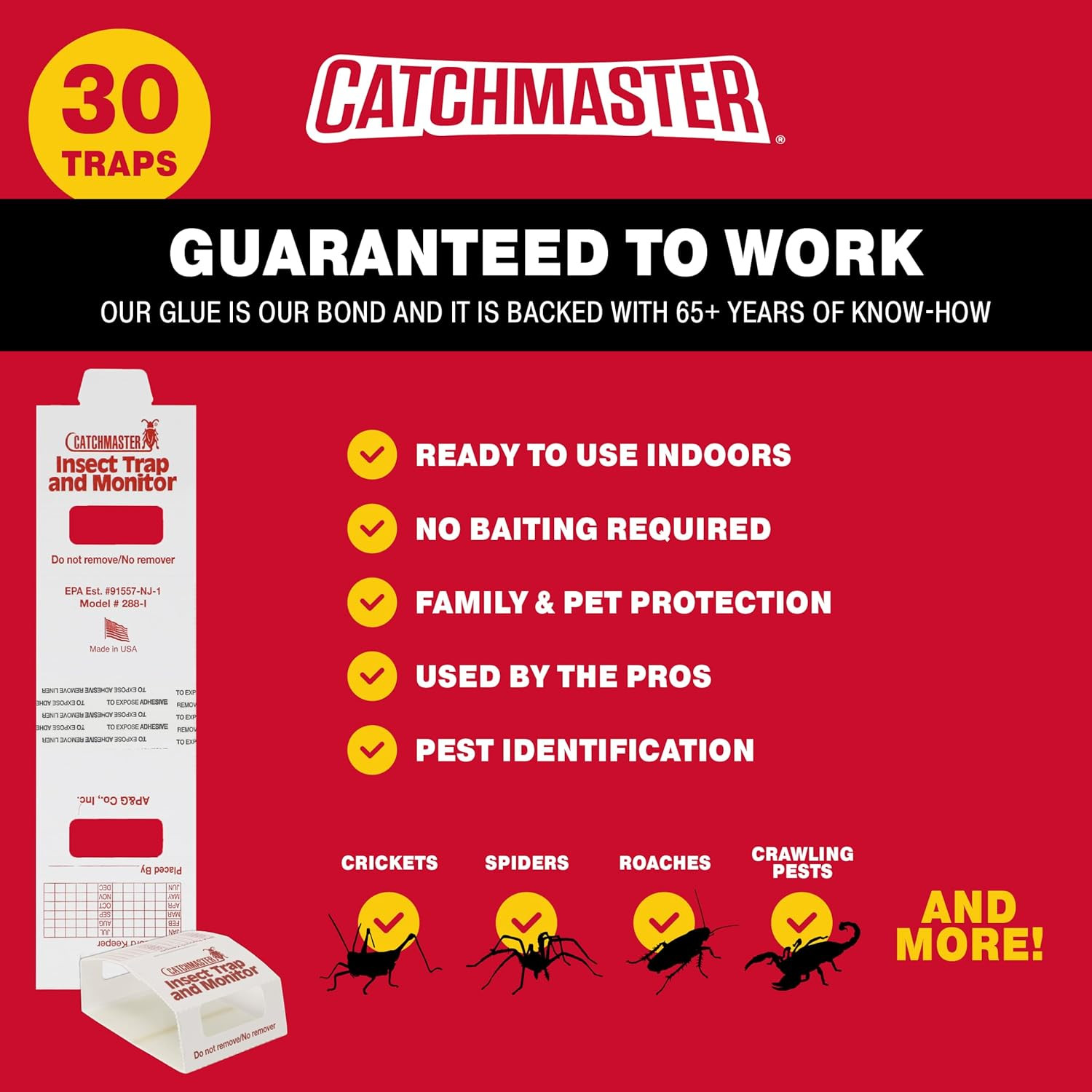 30 Brown Recluse Spider Traps (non-toxic)