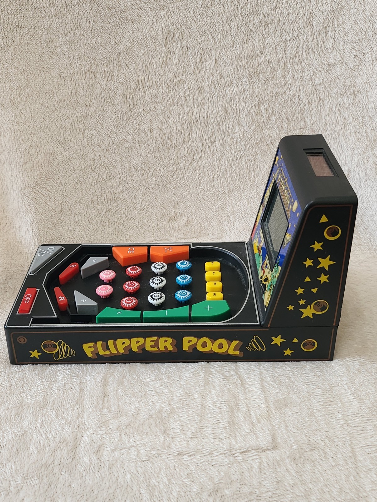 Fireball Mini Pinball Solar Powered Calculator 1991