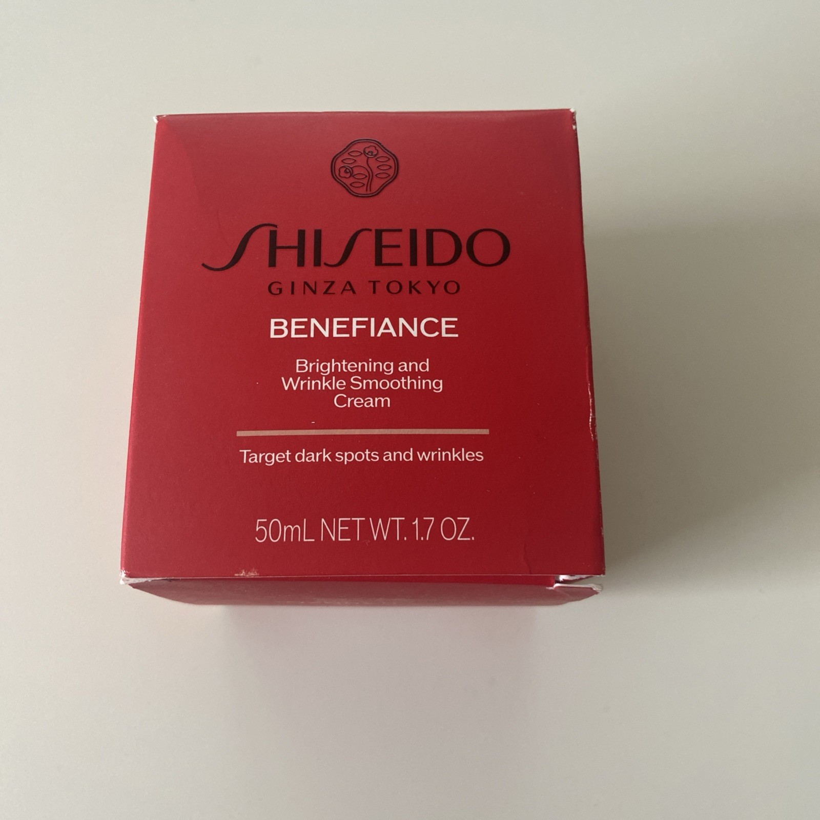 Shiseido BENEFIANCE Brightening and Wrinkle Smoothing Cream - 1.7oz/50 mL New