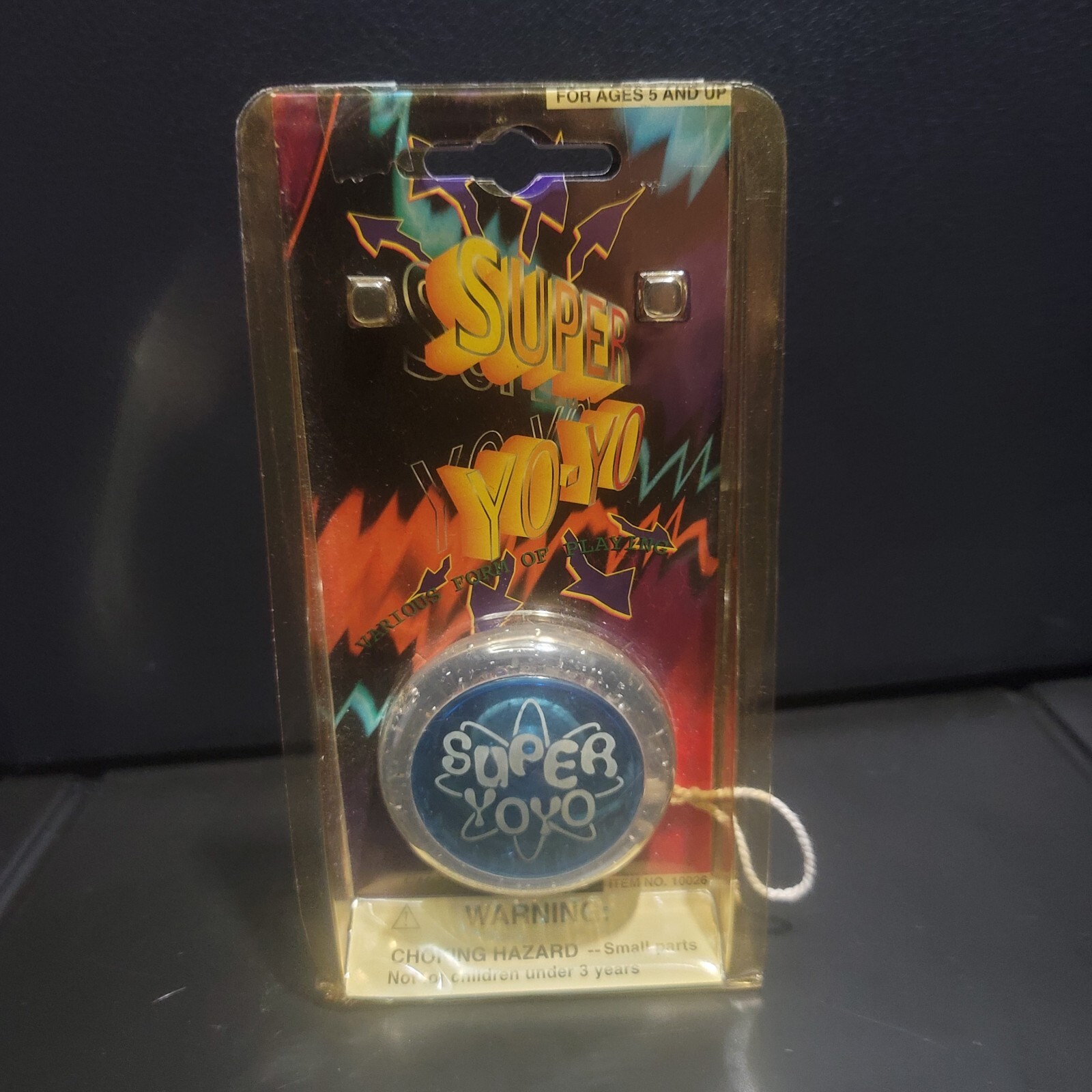 Vintage 1999 Manley Super YoYo! Complete in Packaging!! Blue and Clear!!
