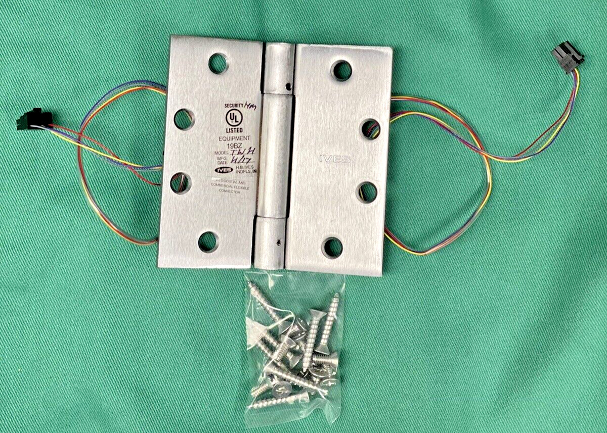 Allegion Ives Concealed Electric Hinge 3CB1 4.5" x 4.5 652 CON TW4 US26D