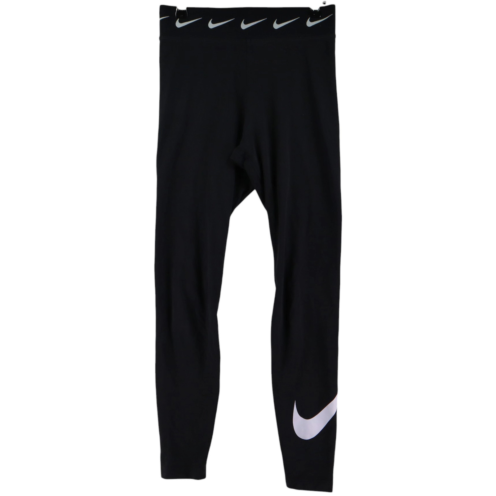 Nike Womens Leggings Swoosh Size S Black Athletic Fit Tapered Leg