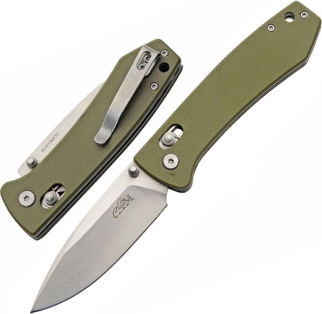 Pocket Knife | 3.25in Stainless Steel Blade Tan G10 Handle Folding RLS Lock