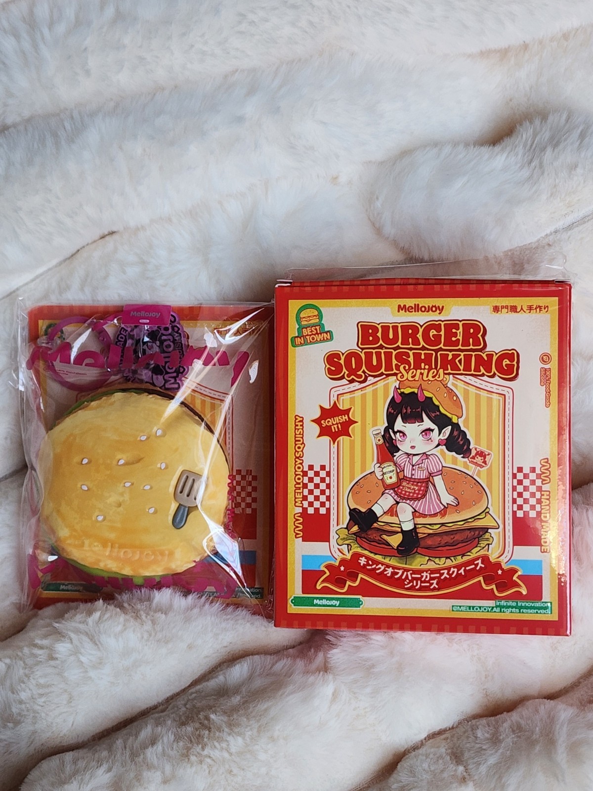Mellojoy Burger Squishking Squishy Beef & Egg Cheeseburger New in Box!