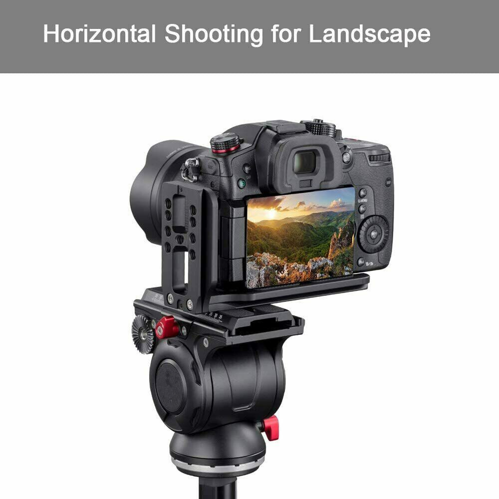 Universal L-Bracket Quick Release Plate for DSLR Camera Arca Swiss Tripod Head