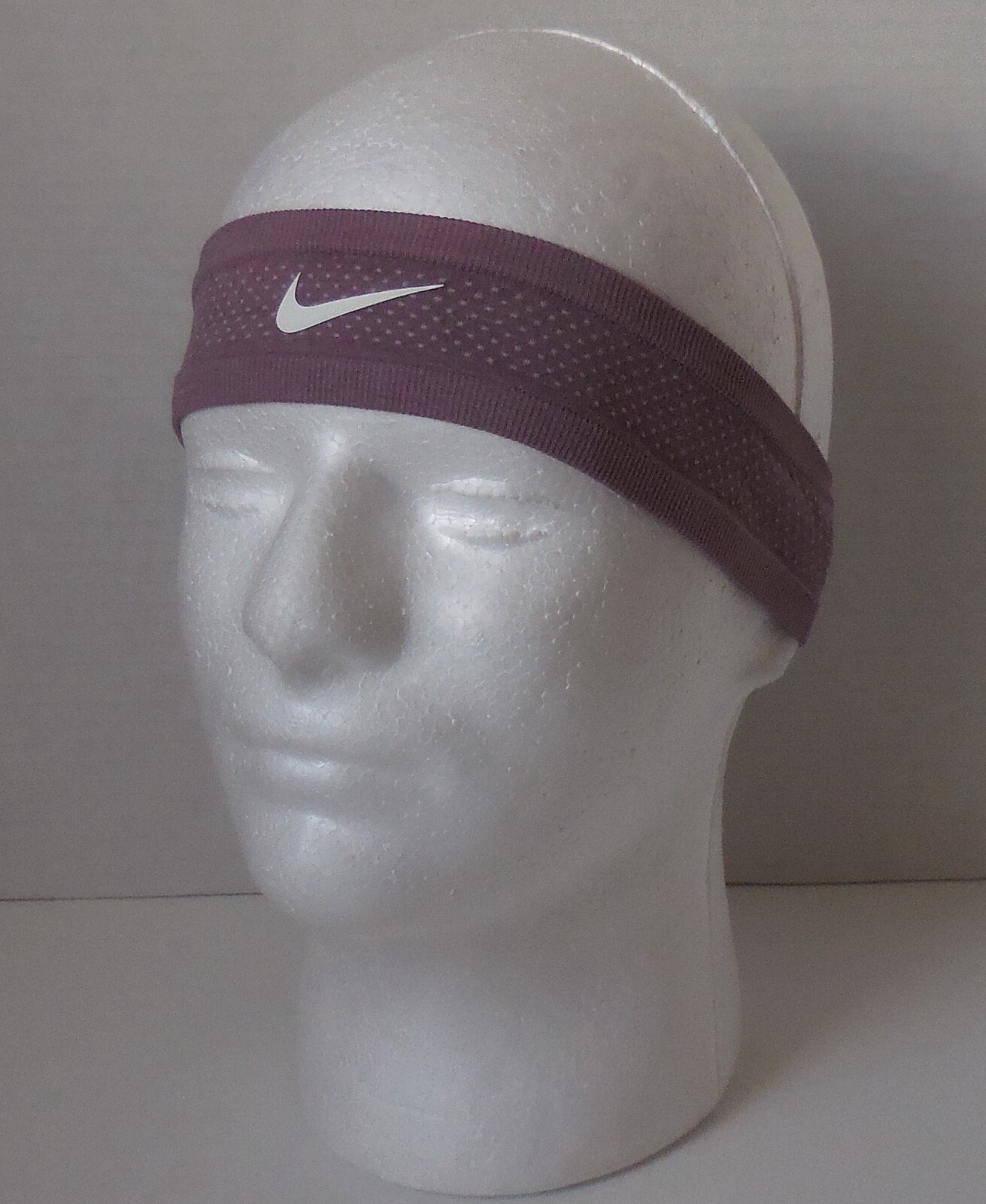 Nike Seamless Narrow Headband Adult Unisex Plum Dust Heather/White