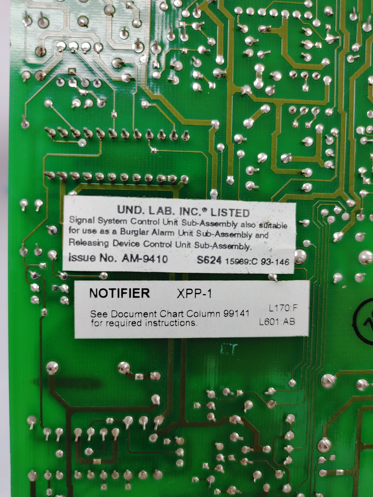 Notifier XPPUB-PCB REV H Fire Alarm Power Supply