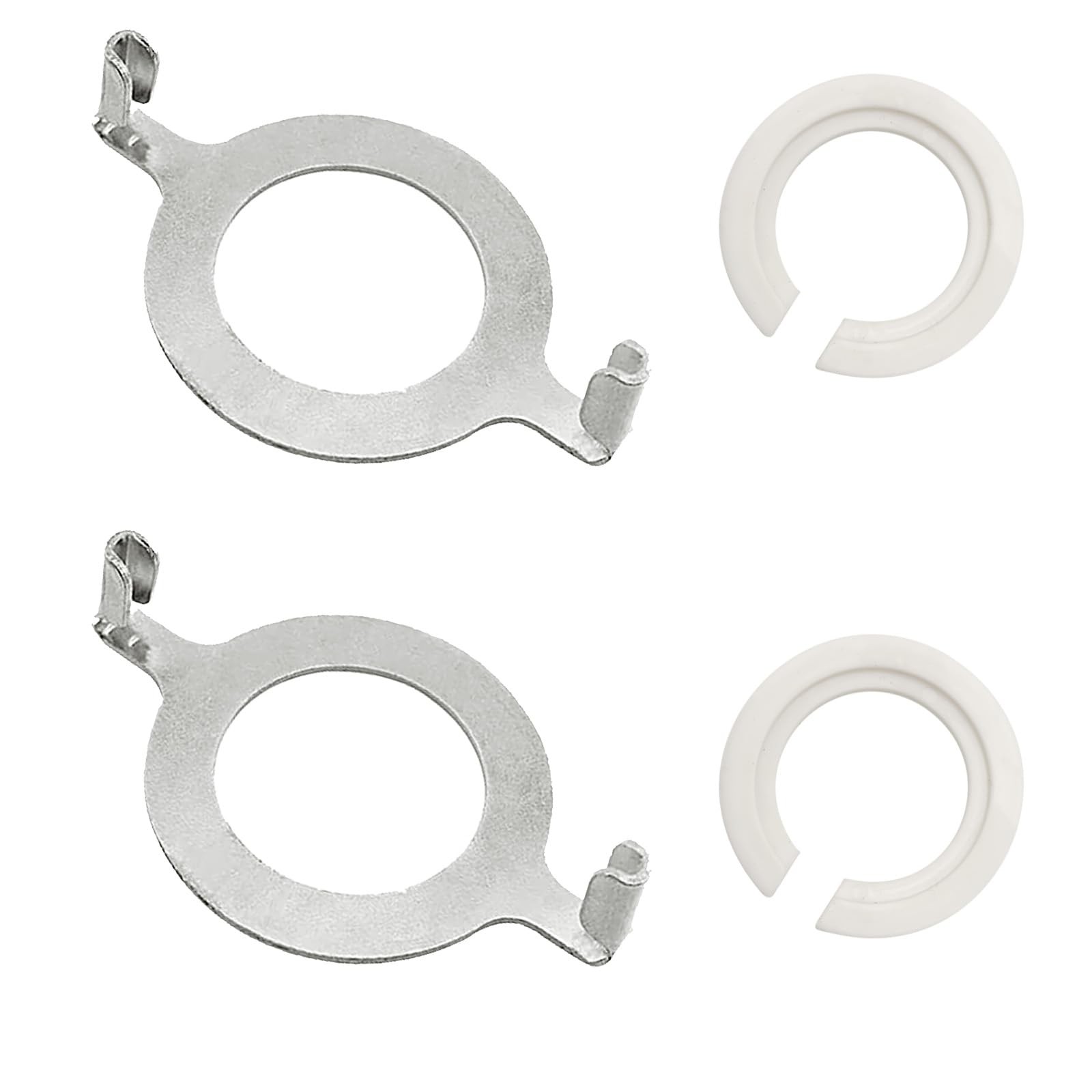 ECUDIS 2 Pcs Uno Lamp Harp Saddle Adapter Converter for E27 1.65 inch, Silver