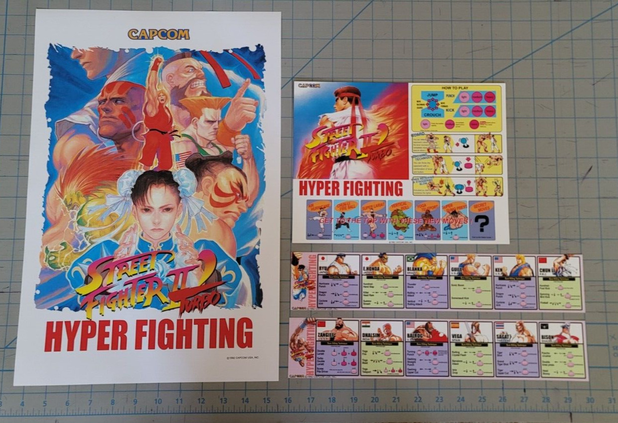 (CARD) Street Fighter II 2 Hyper Fighting for CAPCOM Mini Cute CPS1 Jamma
