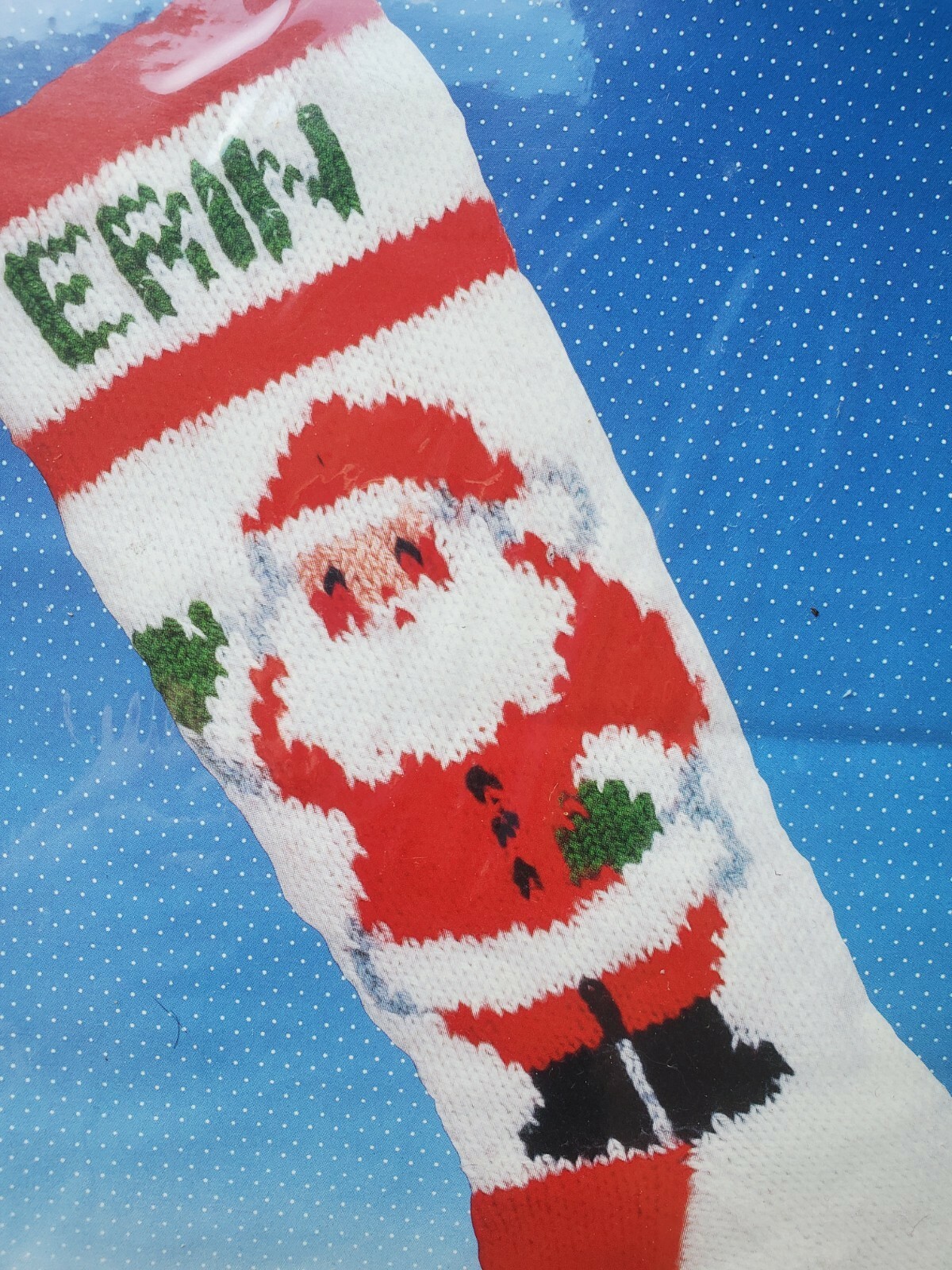 Good Shepherd HELLO FROM SANTA Christmas Holiday Knit Stocking Kit 87400 24" NOS