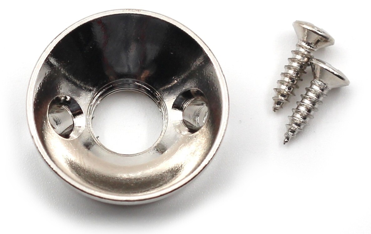 Electrosocket Jack Plate for Telecaster® - Polished Nickel Finish