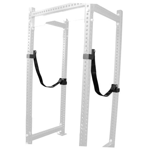 MARLANG Power Rack 3"x3" Post,0.7" Hole diameter,Straps Length 31.45“ Black