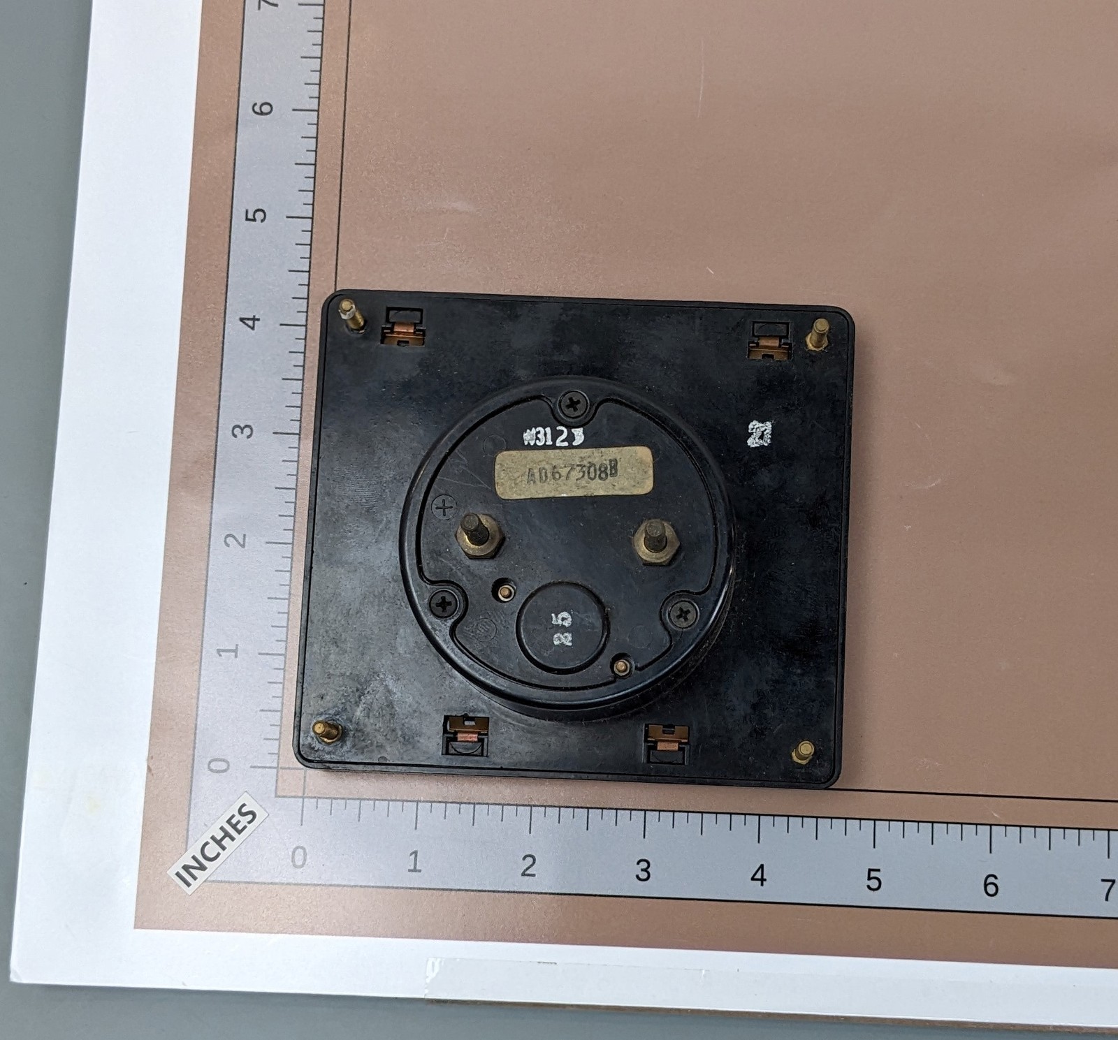 Vintage MMhG Meter Gauge,, AS-IS