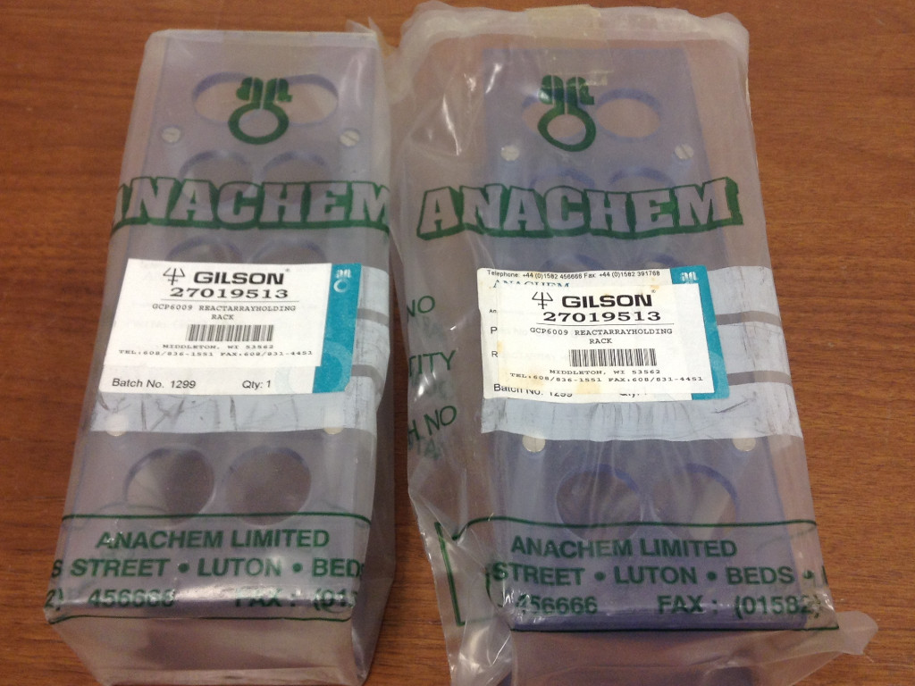 Gilson - P/N: 27019513 - Reactarrayholding Rack - Lot of (2) - NEW