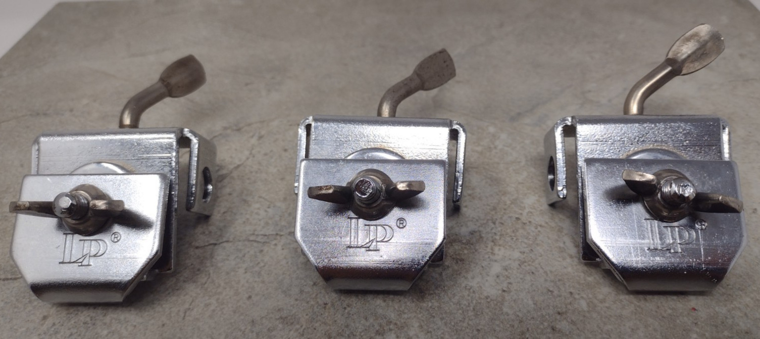 Latin Percussion Accessory Mounts/Clamps Hardware Set of 3