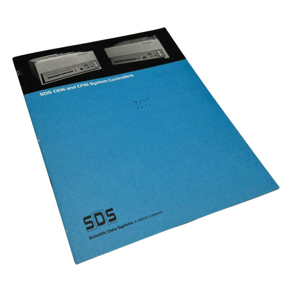 Scientific Data Systems CE16 & CF16 System Controllers Instruction Manual