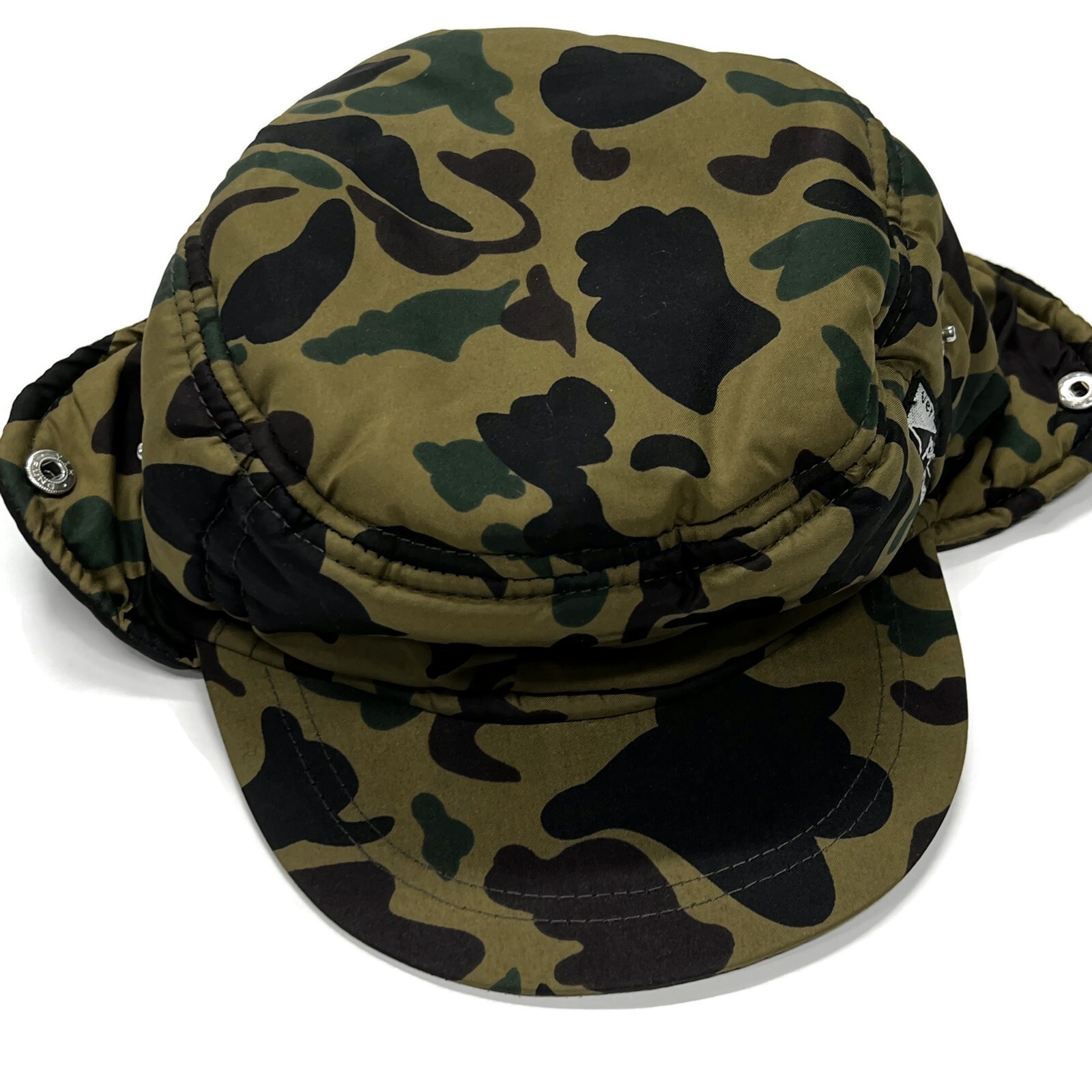 Vero Piumino Ear Flap Ski Hat Camo Insulated
