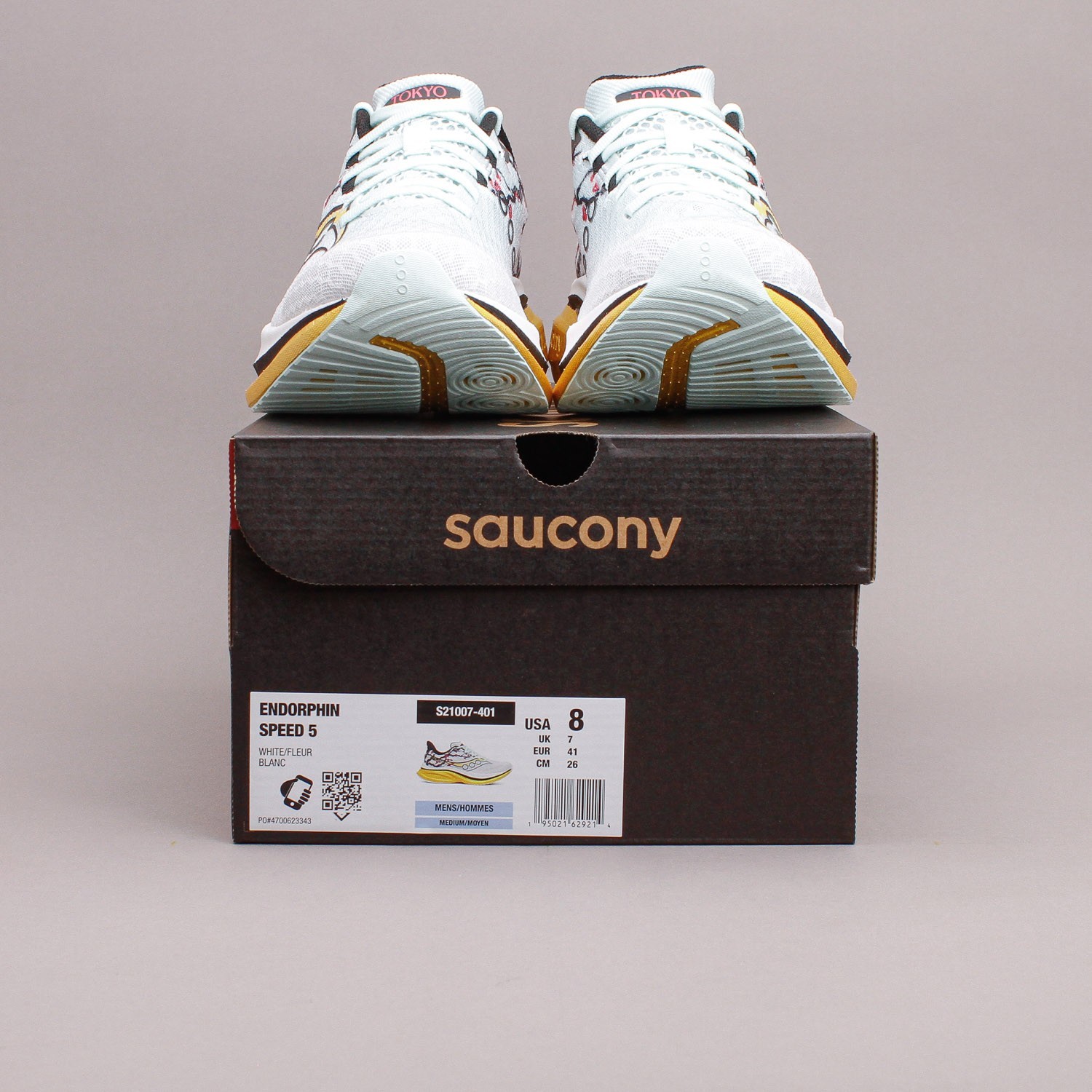 Saucony Running Endorphin Speed 5 White Tokyo Japan New Men Gym Shoes S21007-401