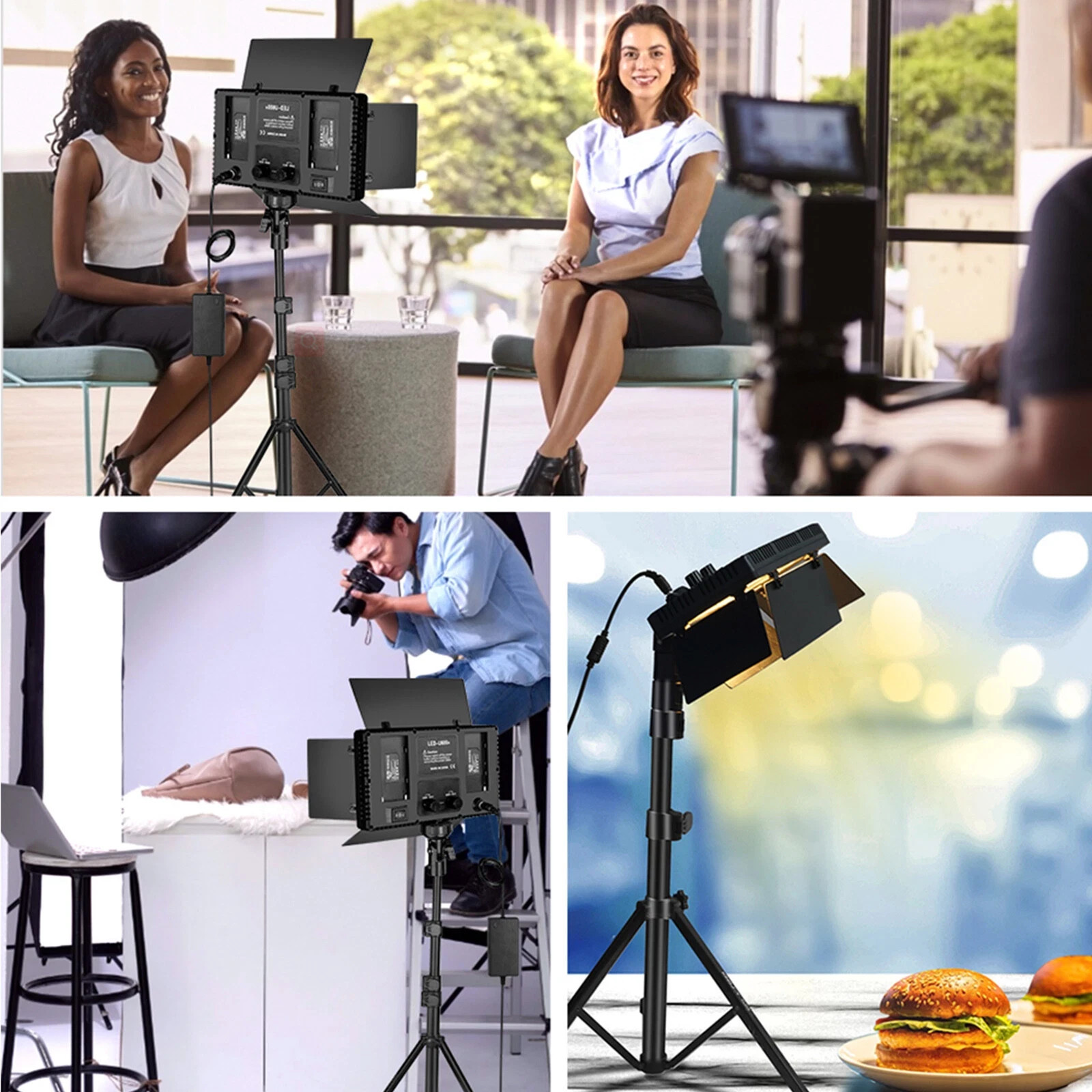 U600 RGB 30W Rectangular Ring Light For Video & Photo 3200K - 6500K