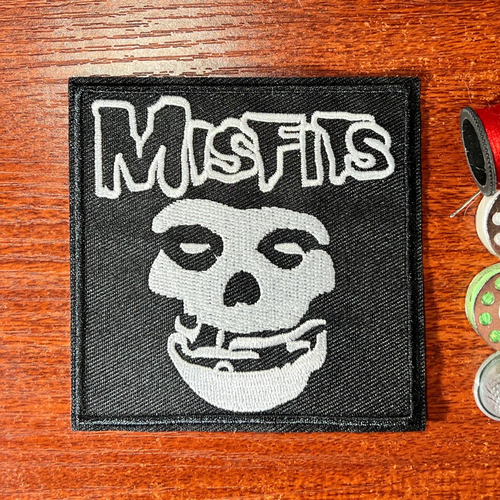 Misfits Band Patch Rock Metal Goth Punk Danzig Embroidered Iron On 3.5x3.5"