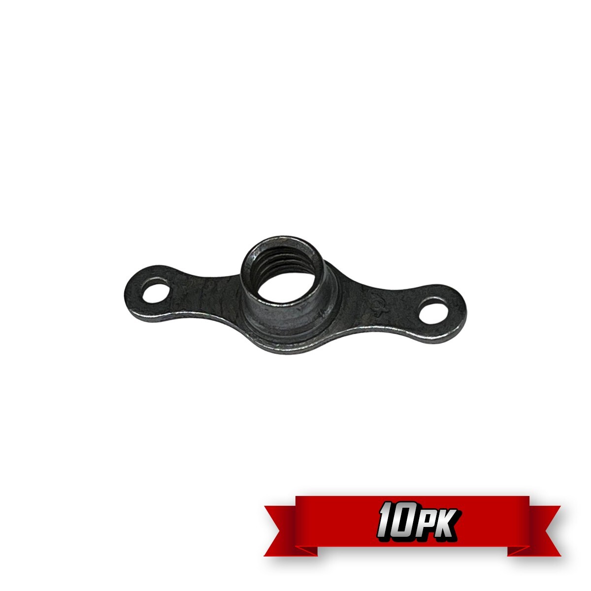 Fixed Nutplate, Hour-Glass, 10-32 Thread, Black Moly (MS21047-L3) {10pk}