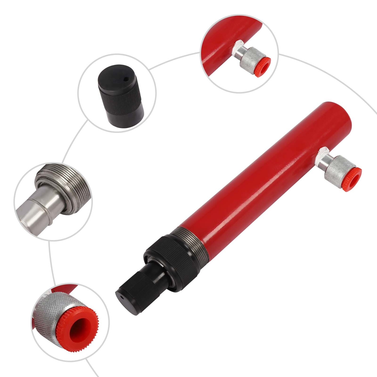 4 Ton Hydraulic Porta Power Type Cylinder Replacement Pump Ram Lift Car Repair