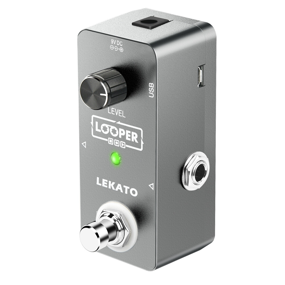 LEKATO Guitar Looper Effect Pedal Looping Unlimited Overdubs 5 mins Loop