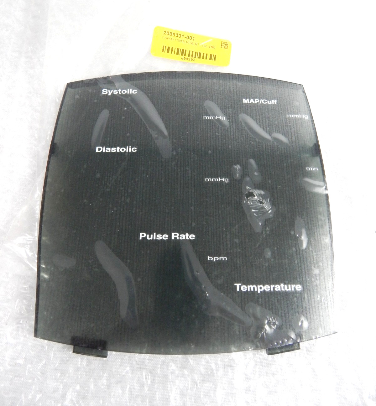 GE PLASTIC DISPLAY COVER 400 FOR GE CARESCAPE V100