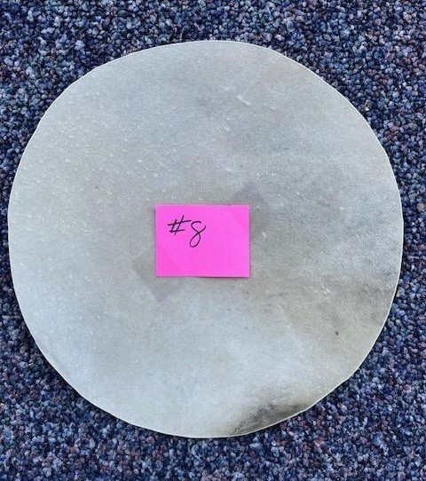 x DEER #8 Cut 8.5" Rawhide Drum Head for Wood Frame / Gourd Drum Deep Tone