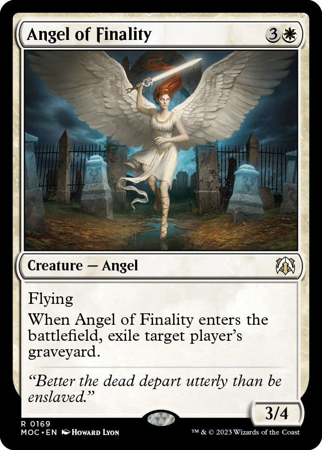 Angel of Finality [March of the Machine Commander] Magic MTG