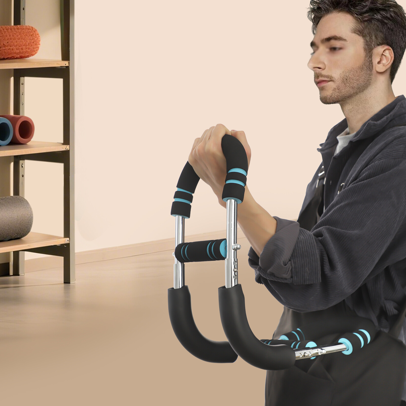 U-Shaped Adjustable Arm Exerciser for Upper Body Strength Training