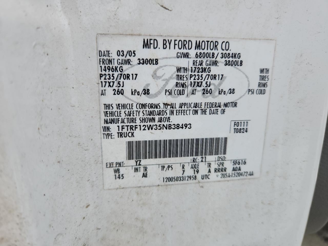 F150 2005 Glove Box 4850644