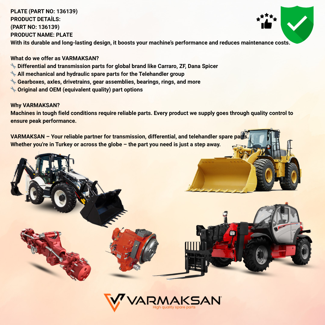 CARRARO 136139 PLATE
