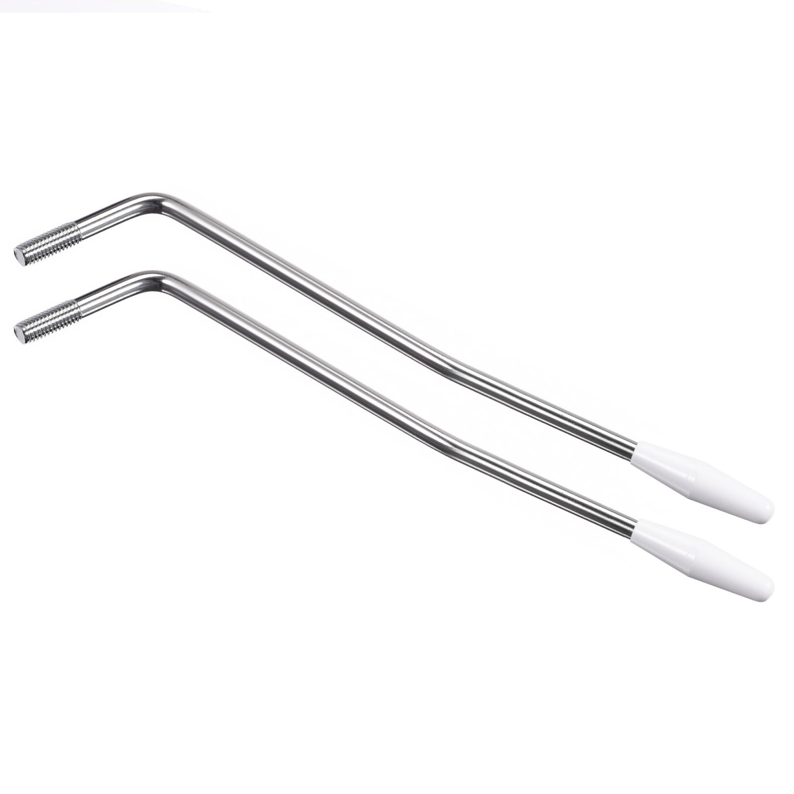 Single Tremolo Arm Bar 5mm Thread M6 with White Tip for Guitar, Pack of 2