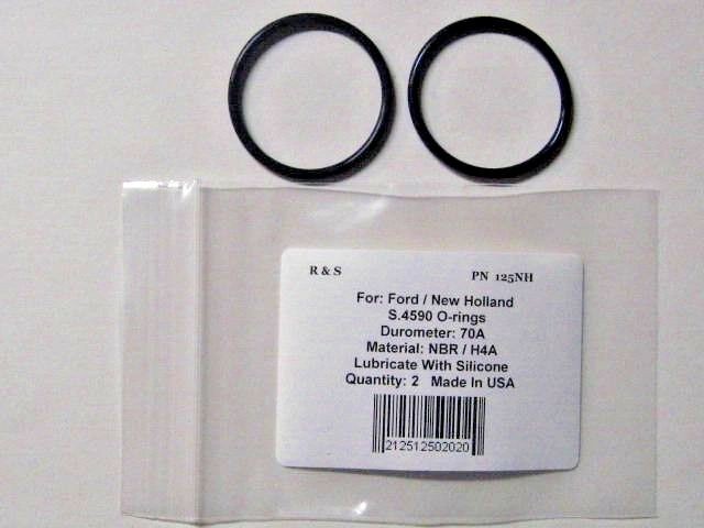 2 Compatible Ford / New Holland  O-Rings /  Part S.4590 / R&S 125NH / NBR H4A