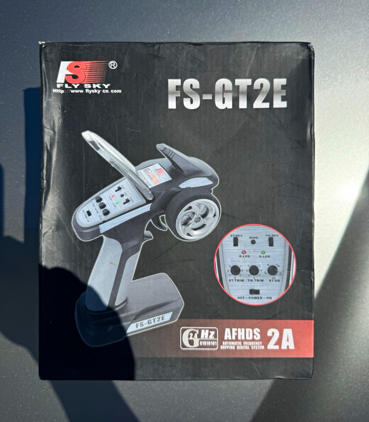 FlySky FS-GT2E 2.4GHz AFHDS 2A Pistol Grip RC Transmitter 1:10