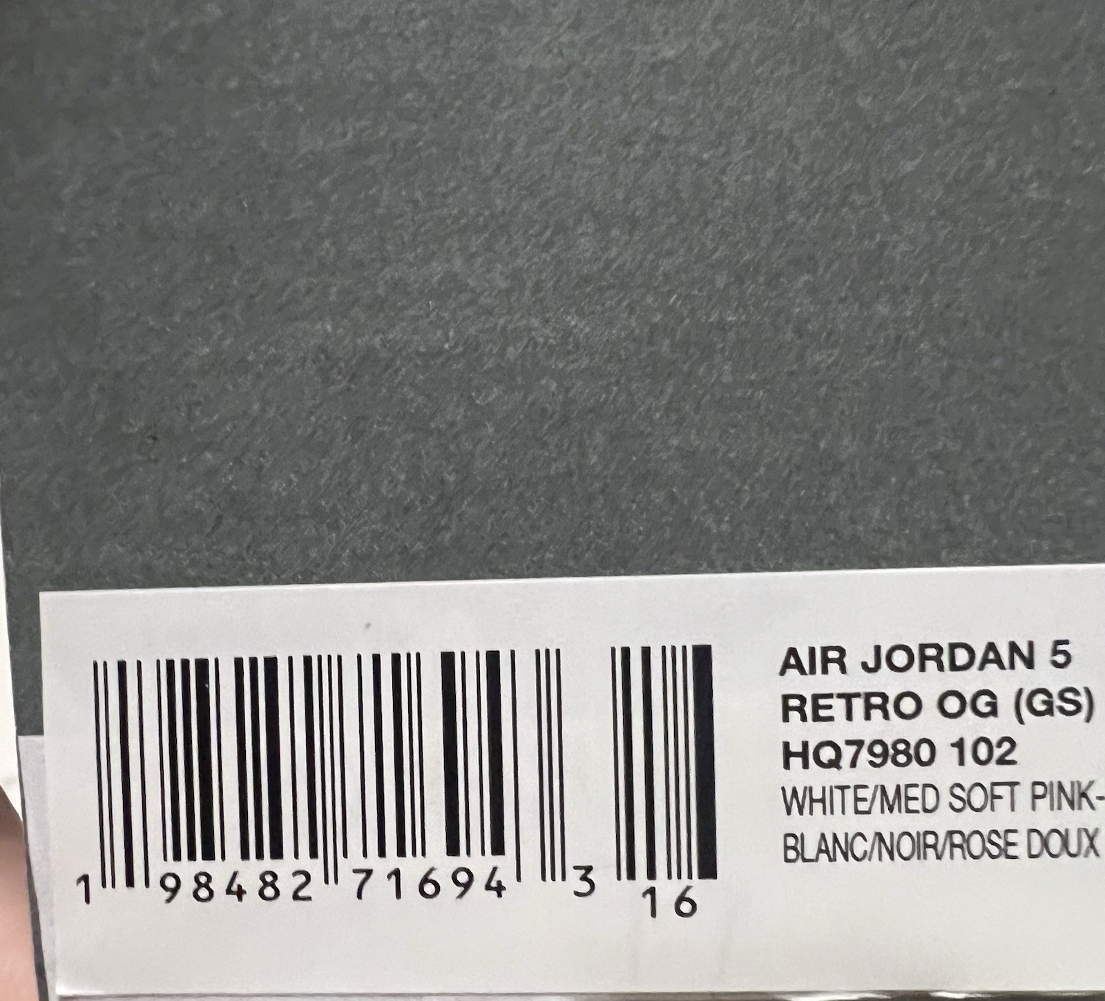 6.5Y / Women's 8 - Nike Air Jordan 5 Retro GS Medium Soft Pink HQ7980-102