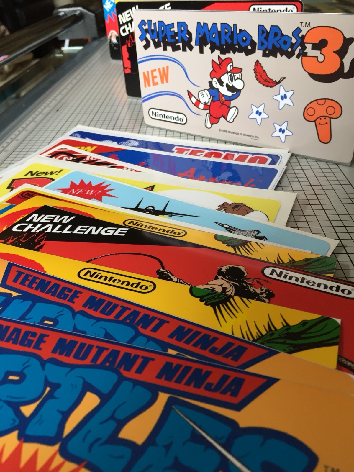 3 Nintendo Playchoice Topper Reproductions, Decal & Stand