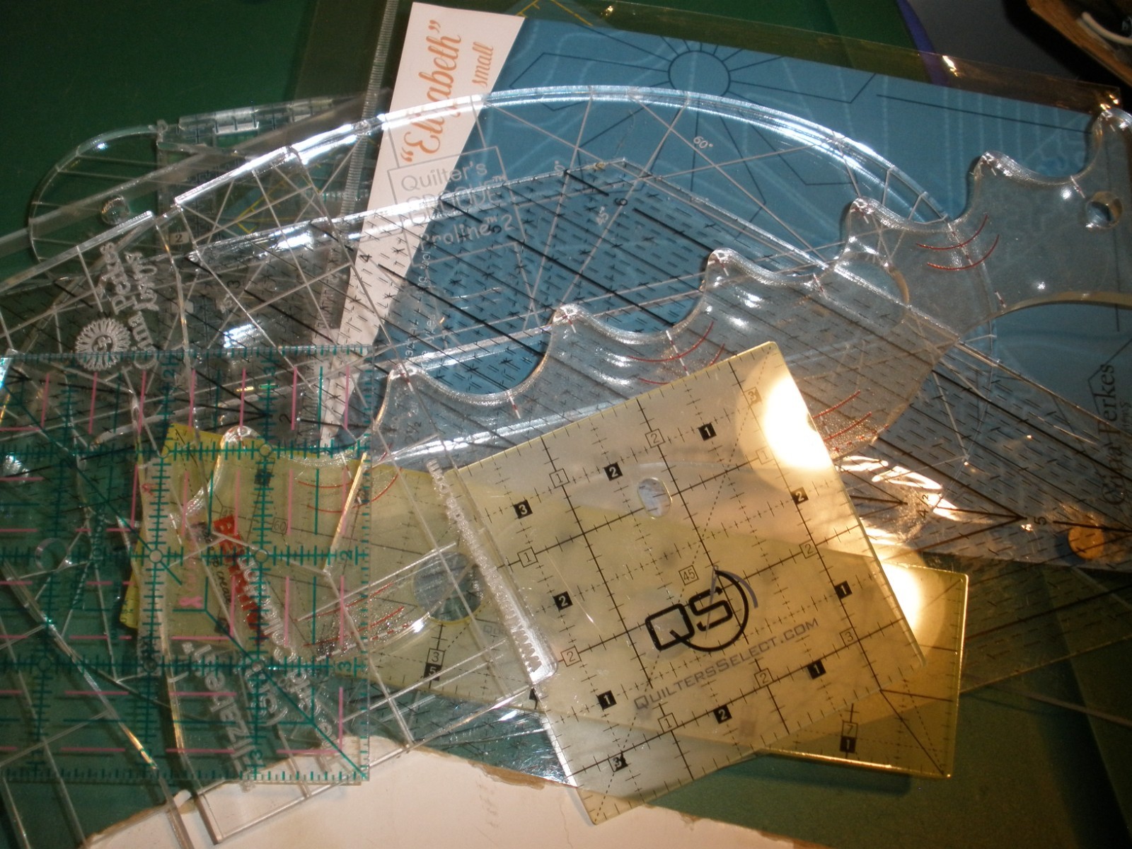 Nice lot of 13 Mostly Acrylic Quilting Embroidery Templates See all Photos