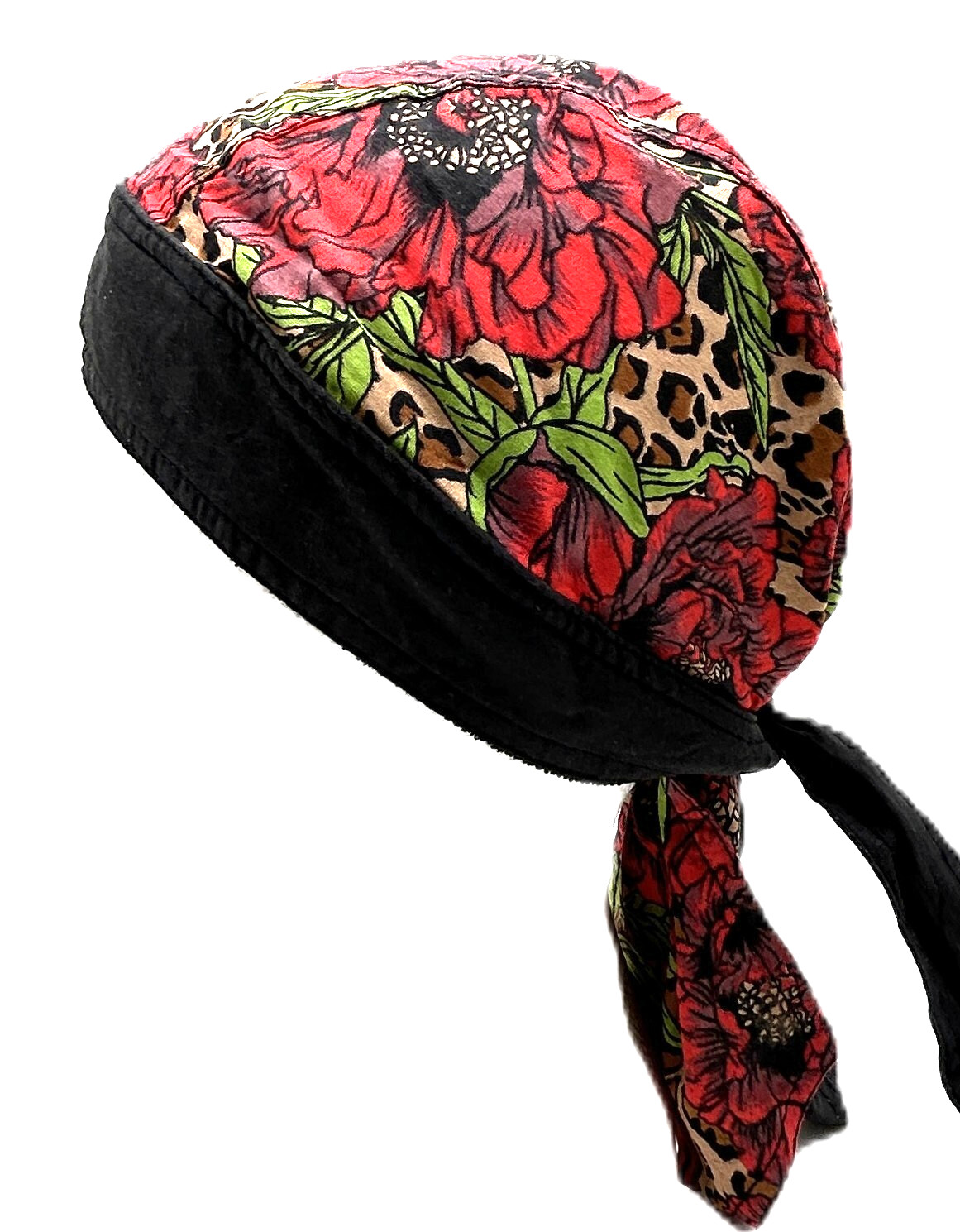 Women's Flowers Headwrap Doo Rag Skull Cap Sweatband