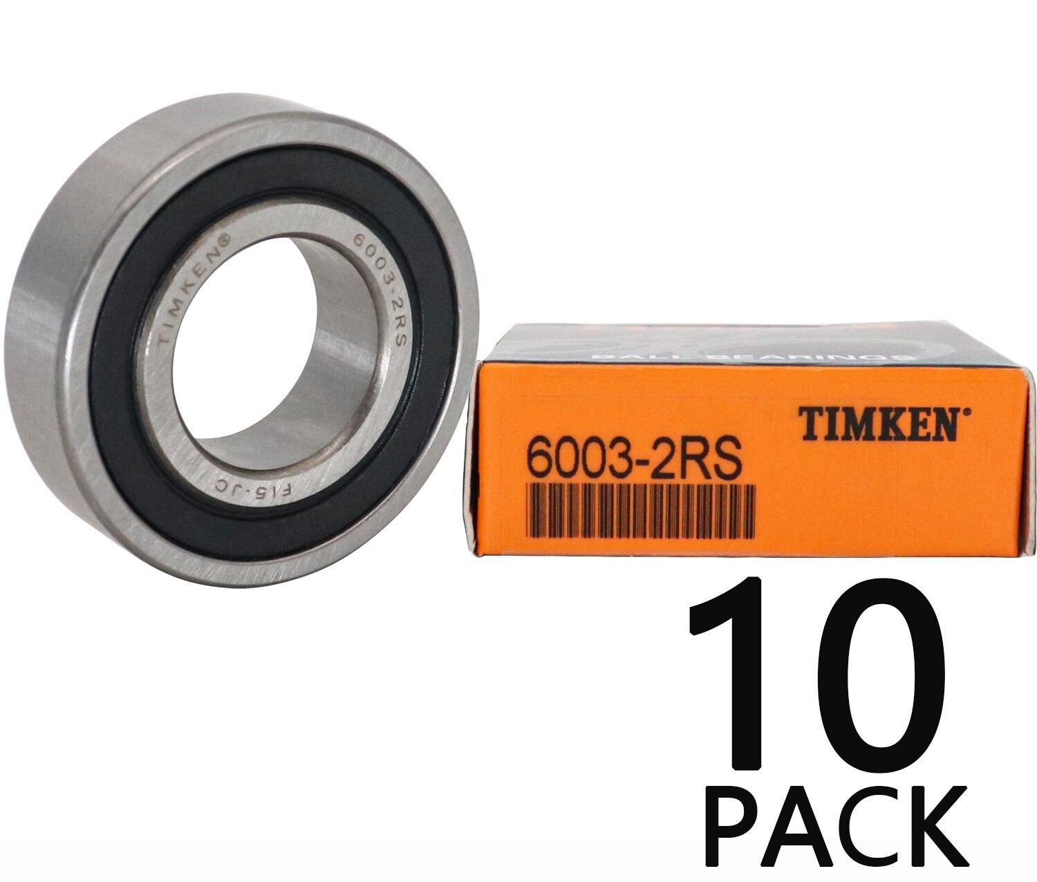 10PACK TIMKEN 6003-2RS 17X35X10MM Double Rubber Sealed Bearings 6003RS