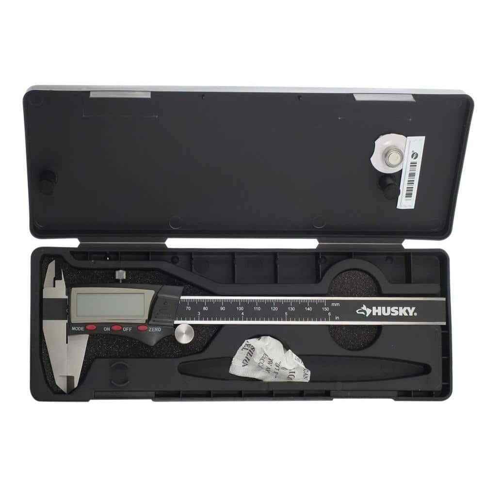 6 In. 3-Mode Digital Fractional Caliper Auto-off Easy-to-Read Digital Display