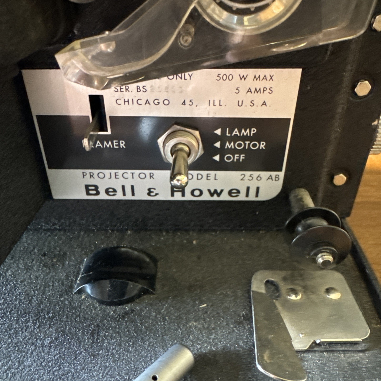 Vintage Bell & Howell Model 256 Autoload Projector. Untested